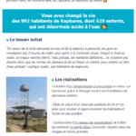 Marche des 6 km pour l'eau